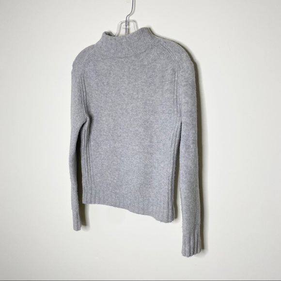 J Crew Grey Mockneck Super Soft Yarn Sweater - Picture 6 of 7
